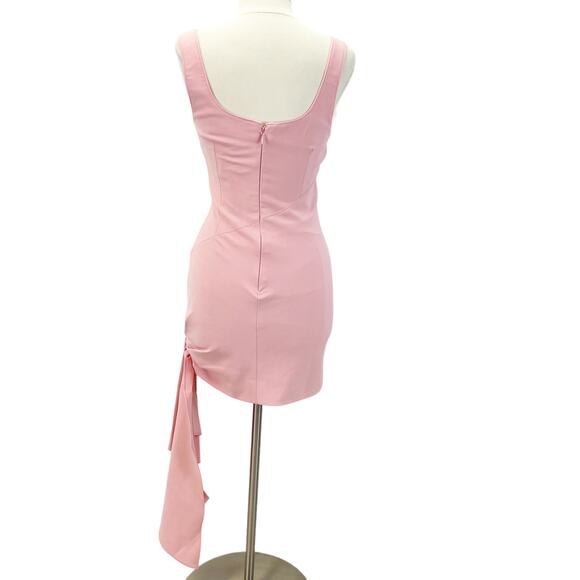 Cinq À Sept Womens Sharon Dress 8 Pink Asymmetrical Party Date Night Glam HOCO - Picture 5 of 14